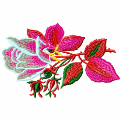 Flowers Embroidery Design 6